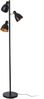 Stehlampe Witney 3-flammig Schwarz / Goldfarben [lux. pro] Bild 2