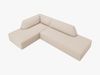 Micadoni Ecksofa Ruby 4-Sitzer Links Strukturierter Stoff Ottawa Beige Bild 3