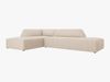 Micadoni Ecksofa Ruby 4-Sitzer Links Strukturierter Stoff Ottawa Beige Bild 2