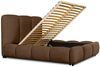 Polsterbett Doppelbett GRACIA 180x200cm Komplettset in Stoff Macau Terracotta Bild 3