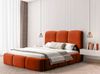 Polsterbett Doppelbett GRACIA 180x200cm Komplettset in Stoff Macau Terracotta Bild 2