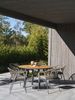Gartenesstisch Bam Bo von Brafab aus Aluminium und Bambus, modern, rund, anthrazit natur, für 4–5 Personen Bild 2