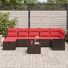 vidaXL Gartensofa-set mit Kissen mit Speicher 8 pcs Poly Rattan 3360245 Bild 3