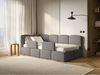 Selsey 'Cloudy' Jugendbett links, Matratze & Rausfallschutz, Bouclé Grau, 90x200 cm Bild 3