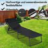 Brixy Sonnenliegen (2er Set) - Faltbar - Inklusive Kopfkissen - Sonnenliegen - Liegestühle - verstellbar - Garten - Wetterfest - Anthrazit Bild 3