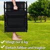 Brixy Sonnenliegen (2er Set) - Faltbar - Inklusive Kopfkissen - Sonnenliegen - Liegestühle - verstellbar - Garten - Wetterfest - Anthrazit Bild 4