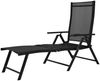 vidaXL Sonnenliege Klappbar Aluminium Schwarz 41741 Bild 2