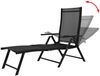 vidaXL Sonnenliege Klappbar Aluminium Schwarz 41741 Bild 3