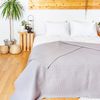 Laynenburg Tagesdecke Waffelpique aus 100% Baumwolle – Baumwolldecke, Kuscheldecke, Wohndecke als Sommerdecke, Bett-Überwurf, Couch-Überwurf, Sofa-Decke Bild 3