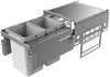 NABER Abfallsorter 20 (2x10) Liter COX® BASE 360 S/400-2 hellgrau ohne Biodeckel, ab 40 cm Schrankbreite Bild 3