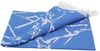 Hamamtuch Strandtuch blau ca. 100x170 cm | Marmor Bild 2