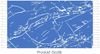 Hamamtuch Strandtuch blau ca. 100x170 cm | Marmor Bild 5