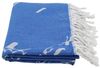Hamamtuch Strandtuch blau ca. 100x170 cm | Marmor Bild 3