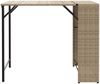 vidaXL 5-tlg. Garten-Essgruppe Klappbar Beige Poly Rattan 365947 Bild 5