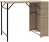 vidaXL 5-tlg. Garten-Essgruppe Klappbar Beige Poly Rattan 365947 Bild 4