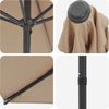 vidaXL Garten-Sonnenschirm 200x300 cm Polyester Rechtwinklig Taupe 42036169 Bild 4