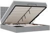 vidaXL Ottoman-Bett mit Matratzen & LEDs Hellgrau 200x200 cm Stoff 3314197 Bild 2