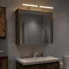 vidaXL Badezimmerspiegelschrank Geräucherte Eiche 63,5 x 16 x 62,5 cm 889163 Bild 4