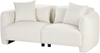 Sofa 3-Sitzer EKENES Stoff Cremeweiß Bild 4