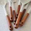 Zoha Küchenwender - Küchenutensilien Set Akazienholz Silikon 8-teilig mit Halter, Silikonköpfe Bild 3