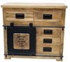 More2Home Sideboard Kommode MARK Nr. 2-MT, Mango massiv/Metall schwarz, 90 cm breit Bild 3