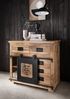 More2Home Sideboard Kommode MARK Nr. 2-MT, Mango massiv/Metall schwarz, 90 cm breit Bild 2