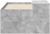 vidaXL Hochbett mit Schreibtisch für Kinder Betongrau Holzwerkstoff 3422670 Bild 3