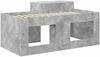 vidaXL Hochbett mit Schreibtisch für Kinder Betongrau Holzwerkstoff 3422670 Bild 4