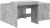 vidaXL Hochbett mit Schreibtisch für Kinder Betongrau Holzwerkstoff 3422670 Bild 2