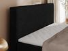 Boxspringbett mit Multipocket-Matratze und Topper, Doppelbett, Struktur dekostoff, Polsterbett mit Bettkästen - JAGUAR - 200 x 200 cm - Schwarz Struktur - H4 Bild 4