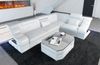 Couch Bianchi L Form in Leder - Echtleder - weiß - Rechts Bild 3