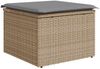 vidaXL 6-tlg. Garten-Sofagarnitur mit Kissen Beige Poly Rattan 3327027 Bild 5