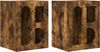 vidaXL Nachttisch ELST 2 Stk. Geräucherte Eiche 40 x 35 x 50 cm 891255 Bild 2