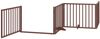 vidaXL 8-tlg. Hundetor mit Tür Faltbar Braun 640 cm Pappelholz 3155578 Bild 4