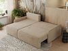 Ecksofa für das Wohnzimmer, mit losen Kissen, Schlaffunktion und Bettkästen, L-förmiges Ecksofa mit Armlehnen, Wellenfeder - ARPA - Beige Plüschstoff - linke Seite Bild 3
