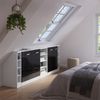 Küchenschrank für Dachschrägen R-Line Schwarz Hochglanz 210 cm 5er Set Vicco Bild 5