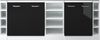 Küchenschrank für Dachschrägen R-Line Schwarz Hochglanz 210 cm 5er Set Vicco Bild 4