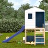 vidaXL Spielturm Weiß und Blau Massivholz Tanne 3376143 Bild 3