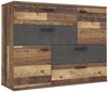 Kommode >Salford< in Old Wood Vintage - 124.9x95.9x41.3cm (BxHxT) Bild 4