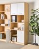 Bücherregal mit 4 Türen ZEHNA Hellbraun Weiß Bild 3