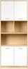 Bücherregal mit 4 Türen ZEHNA Hellbraun Weiß Bild 4