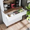 Roomart Küchenregal VENEDIK Küchenschrank 90 cm, Buffet, Schublade in 4 Farben, mit Beleuchtung, offene Nische, Schublade, Einlegeböden in 4 Farben Bild 3