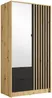Vente-unique - NEROVAL Wardrobe and walk-in wardrobe Holz, Platte GrauBeige - B 54,5 cm x H 200,5 cm x L 101,7 cm Bild 2