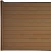 WPC-Sichtschutz Sarthe, Windschutz Zaun, WPC-Pfosten ~ Erweiterungselement, 1,88m teak Bild 3
