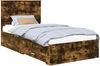 vidaXL Bettrahmen Geräucherte Eiche 100 x 200 cm Holzwerkstoff 3411345 Bild 2