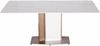 Livin Hill Esstisch 180cm Modig Roségoldene Basis, weiße Tischplatte M54 Bild 2