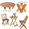 3-TLG. Balkonmöbel Set mit Rundem Tisch & 2 Stühlen & 2 Kissen Ergonomische Sitzgarnitur Grau Bild 4