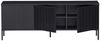 TV Board Gravure aus Kiefernholz 150 cm, Schwarz Bild 4