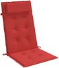 vidaXL Hochlehner-Auflagen 2 Stk. Rot Oxford-Gewebe 361892 Bild 5