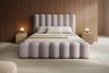 Polsterbett Doppelbett MACON 140x200cm in Stoff Euphoria Beige Bild 2
